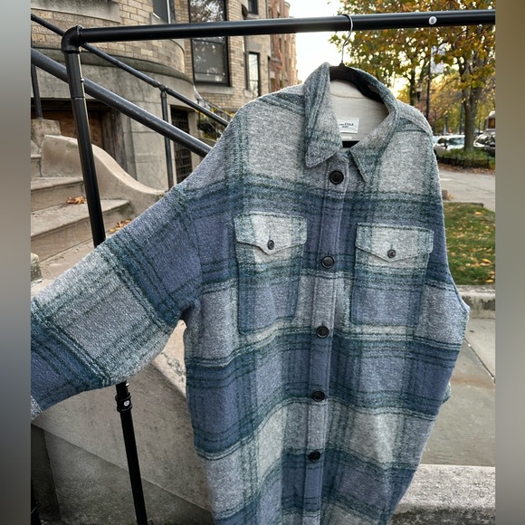 Isabel Marant Check blue coat - Picture 4 of 9